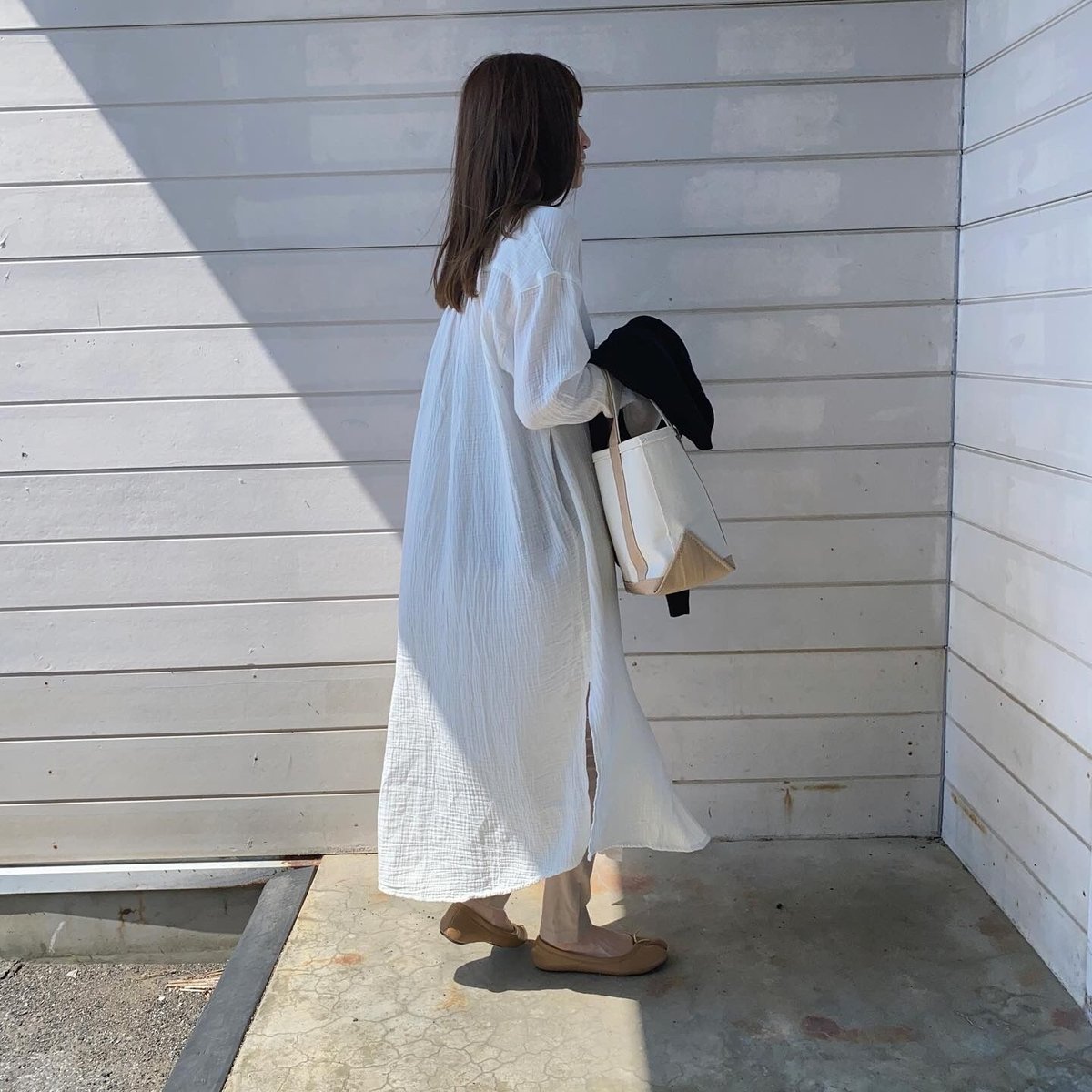 double gauze band color dress | s t k .