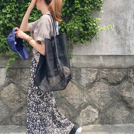 soft mesh square tote bag