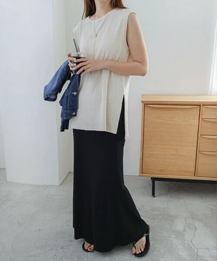 rib slit tops | s t k .