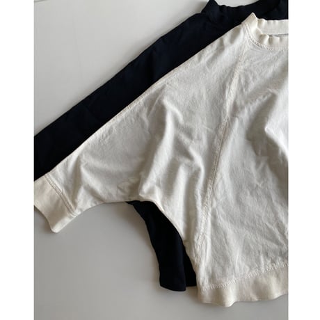 washer-cotton raglan pullover