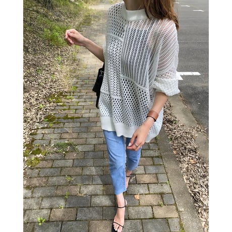mesh summer over knit