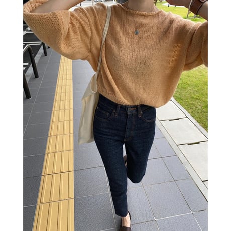 low gauge soft knit pullover