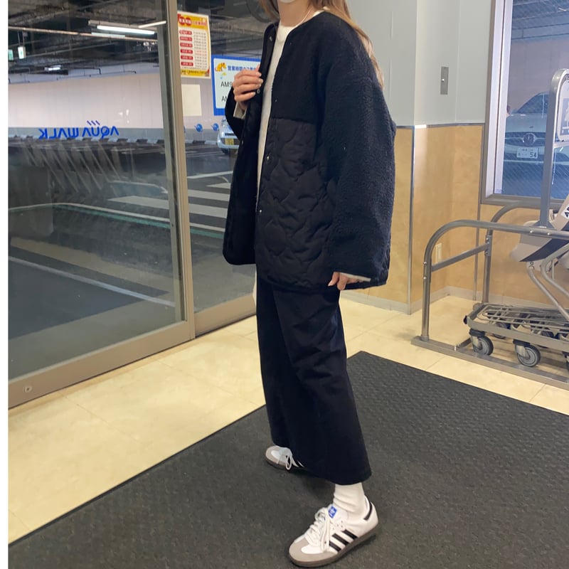 boa switching wave quilt jacket | s t k . boa switching wave quilt jacket | s t k .
