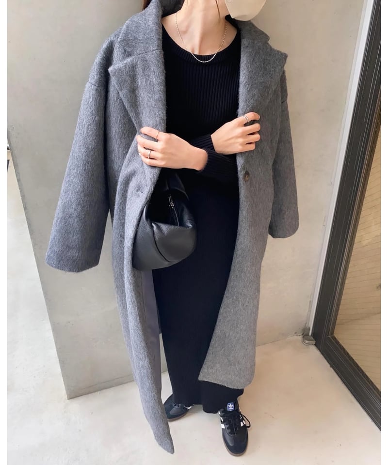 shaggy chester coat | s t k .