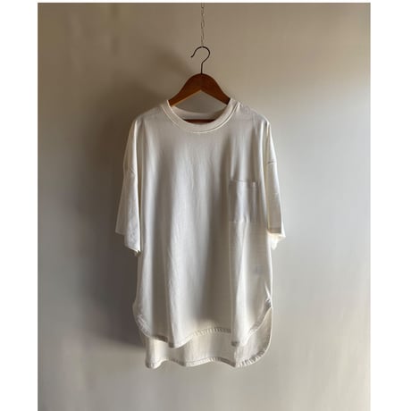 round heme cotton T-shirt