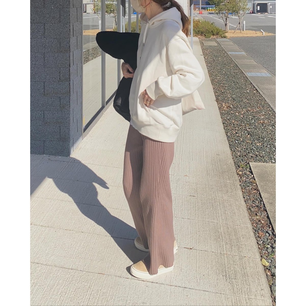 PESERICO FLARE KNIT RIB PANT ペセリコ フレア ニット リブ rib knit flare pants | s t k .