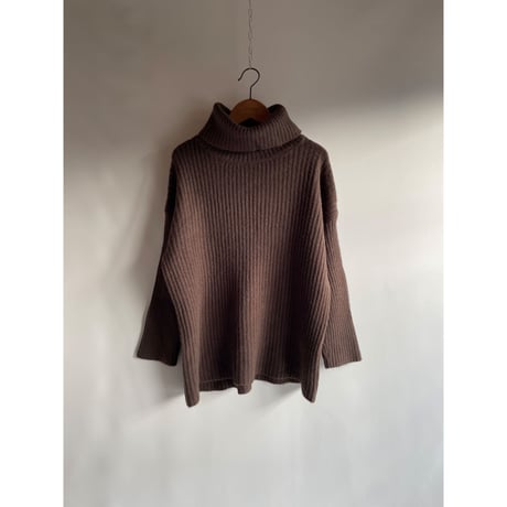 high neck sleeve knit tops