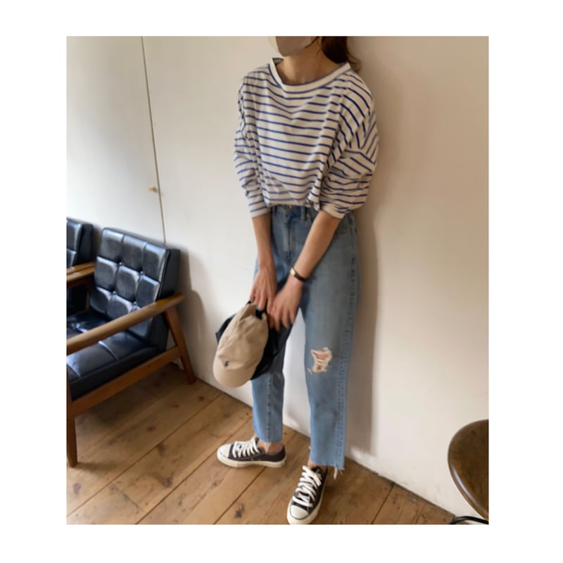 トップス dolman sleeve border dolman sleeve border tops | s t k .