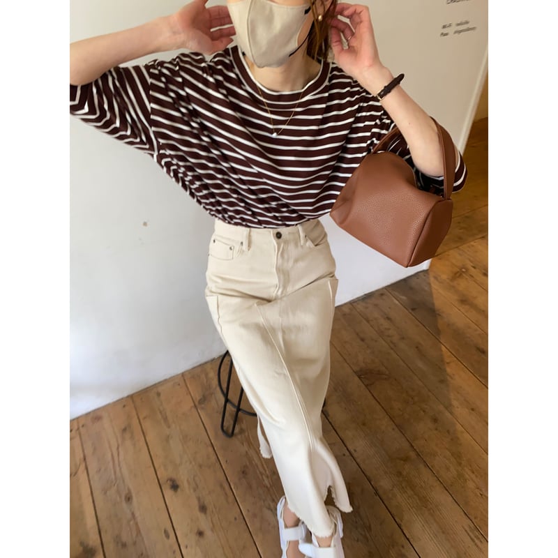 トップス dolman sleeve border dolman sleeve border tops | s t k .