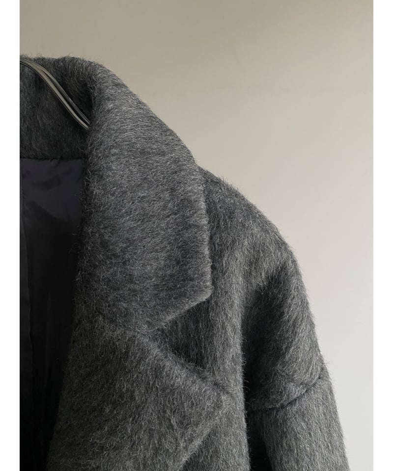 shaggy chester coat | s t k .