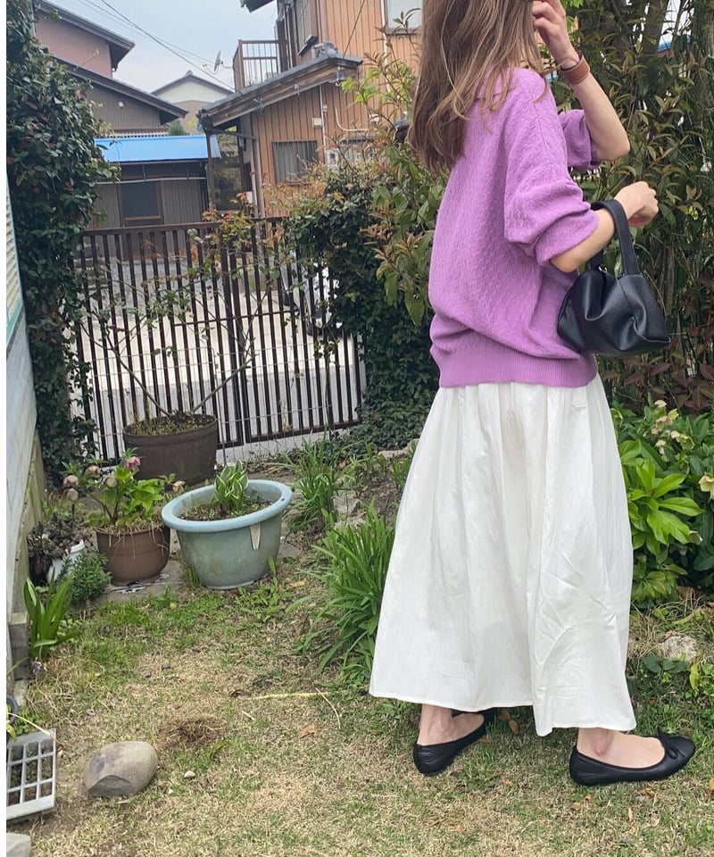 cotton waffle knit cardigan | s t k .