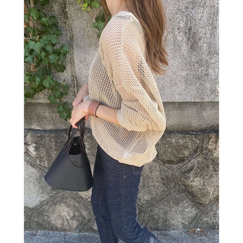 トップス MESHED KNIT CARDIGAN mesh knit cardigan | s t k .