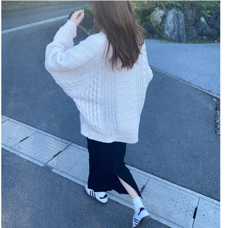 marshmallow knit pullover