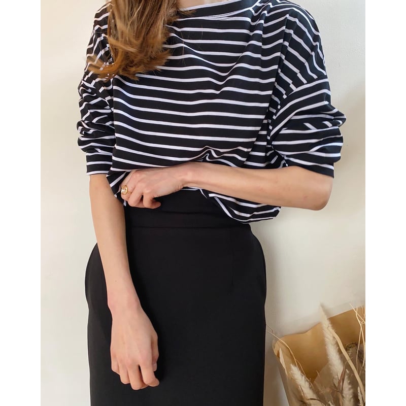 トップス dolman sleeve border dolman sleeve border tops | s t k .