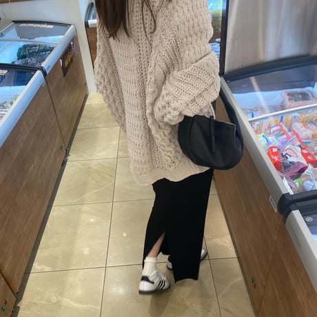 marshmallow knit pullover