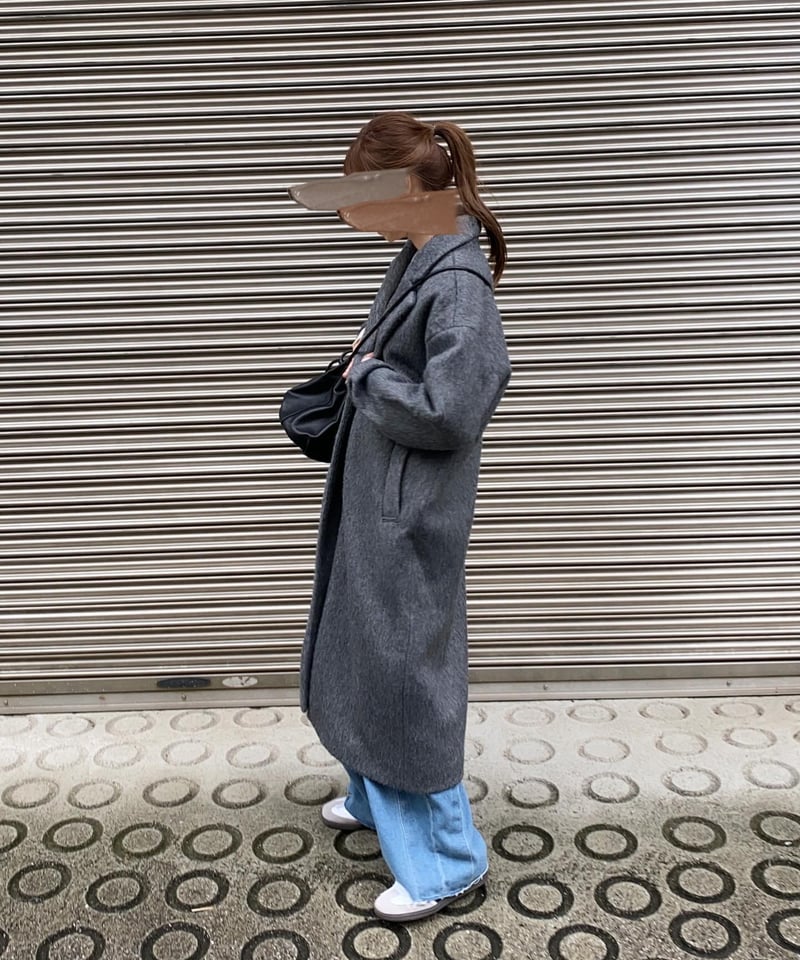 shaggy chester coat | s t k .