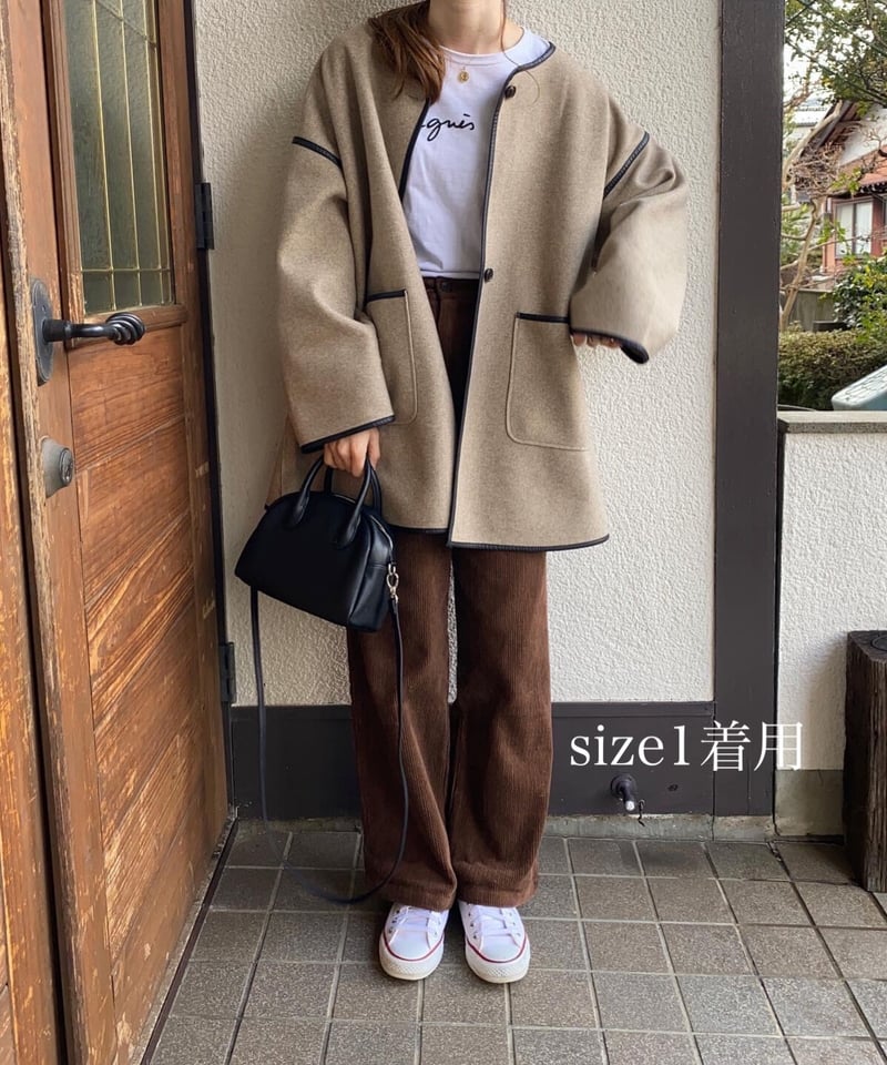 【美品】DAKSダックス日本製 タック入りコーデュロイパンツ Lベージュ タック入りコーデュロイパンツ | s t k .