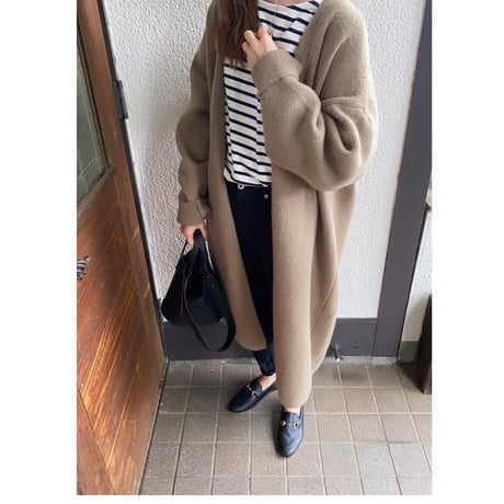gown like long knit cardigan