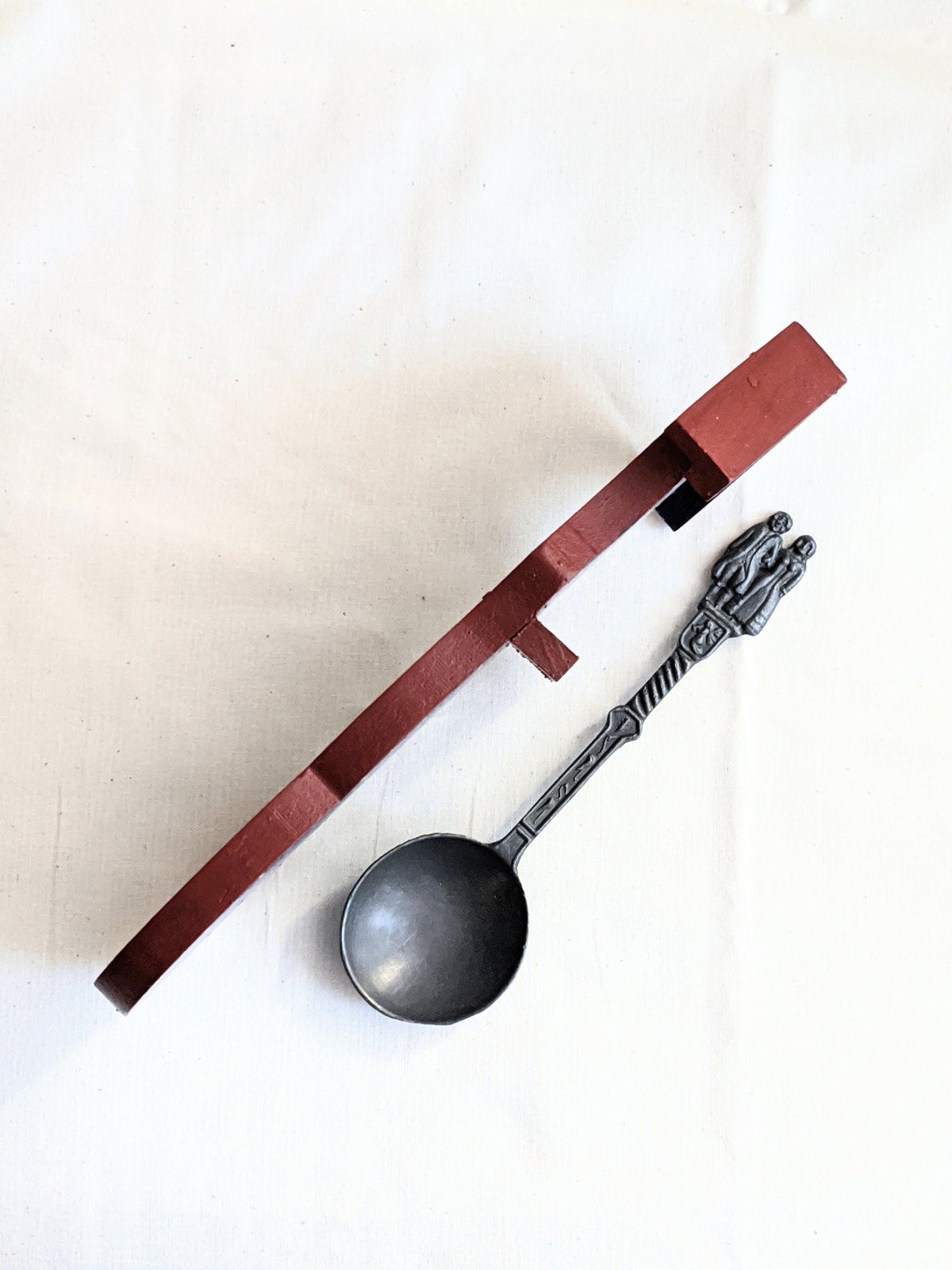 スプーンラック(木製)+海外スプーンシルバー3、他3付き スプーンXL（旧名スプーンL）/ウォルナット | DOUBLE = DOUBLE