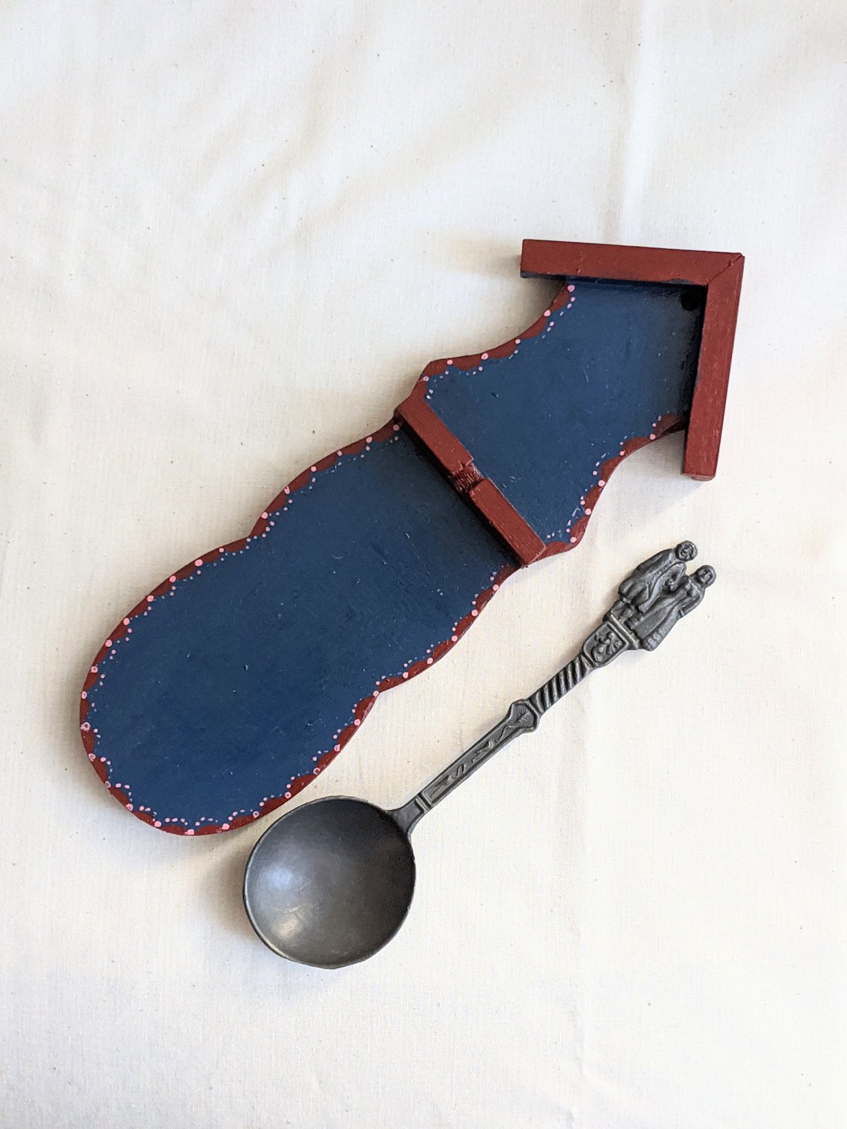 スプーンラック(木製)+海外スプーンシルバー3、他3付き スプーンラック(木製)+海外スプーンシルバー3、他3付き スプーン