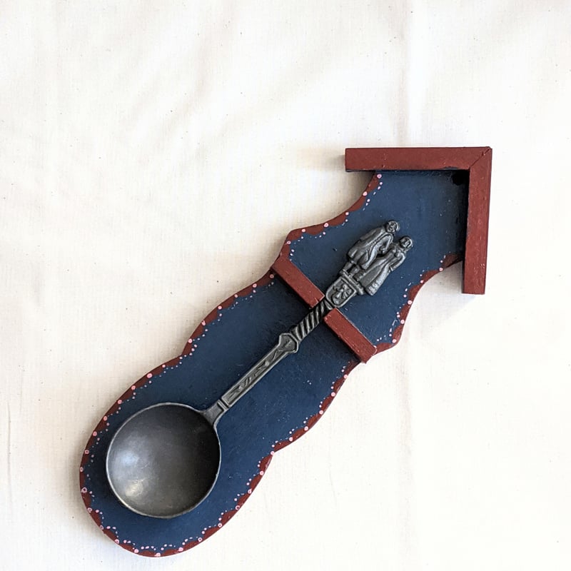 スプーンラック(木製)+海外スプーンシルバー3、他3付き オリジナル スプーンラック（20本） | HUDSON RIVER WOOD CRAFTS