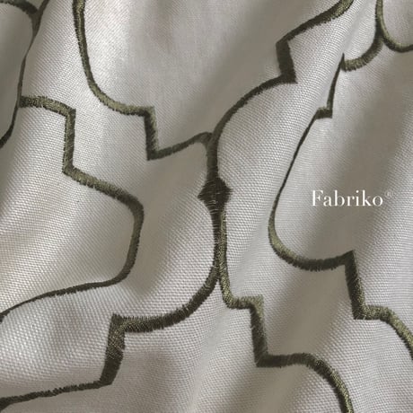 モロッカン刺繍・カーキ