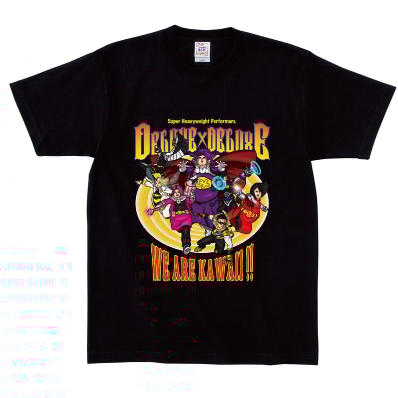 デラックス×デラックス】DELUXE×HEROES Tシャツ(ディープブラック