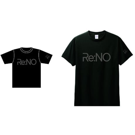 《Special Sale!!!》【Re:NO 】フォームプリントTシャツ（発泡プリント）<ブラック×ダークグレー>