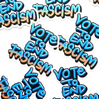 ステッカー＊VOTE TO END FASCISM（2枚セット）