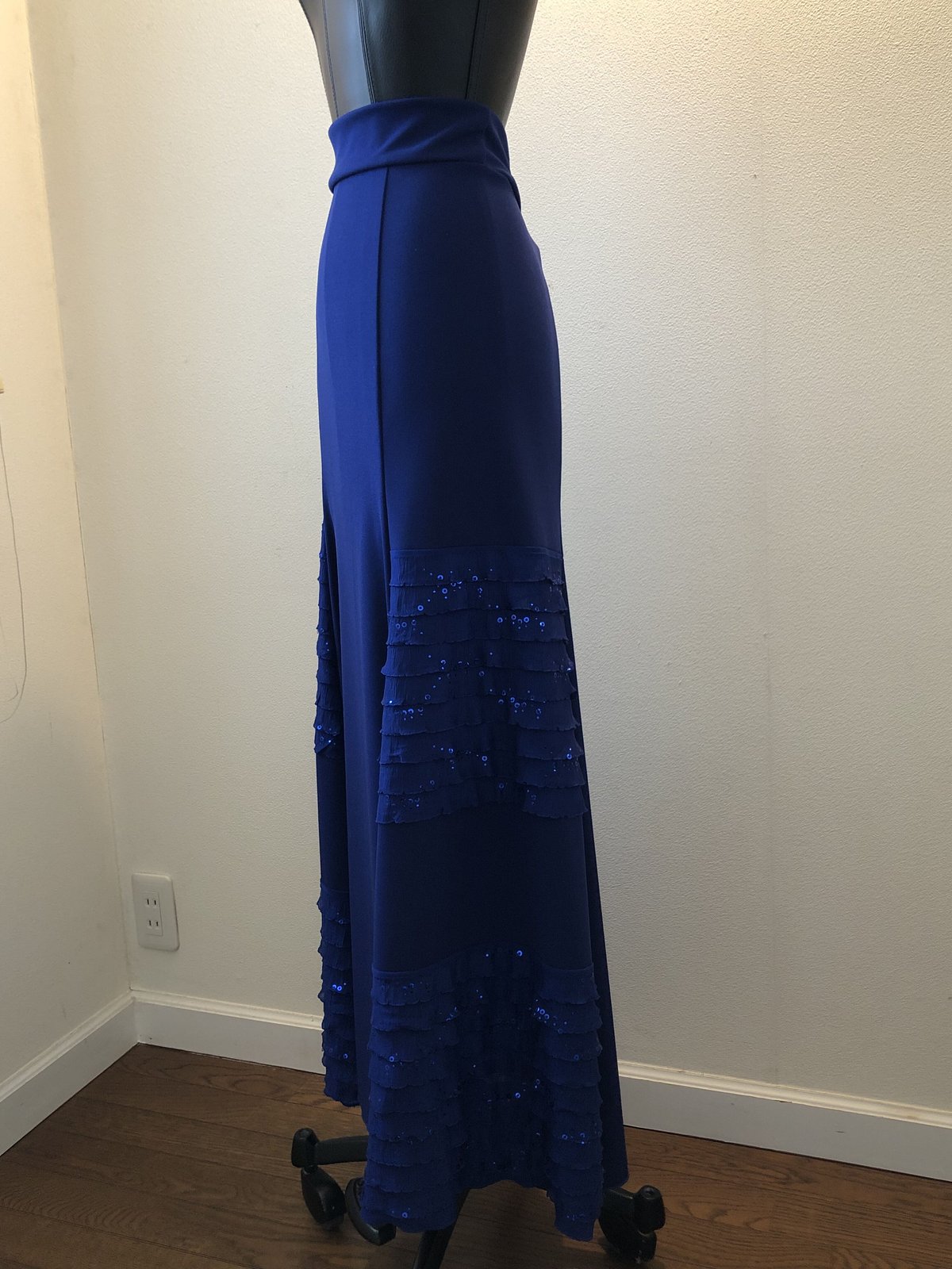 フラメンコファルダ　エスカルゴタイプ　ブルー系 フラメンコファルダ エスカルゴタイプ ブルー系