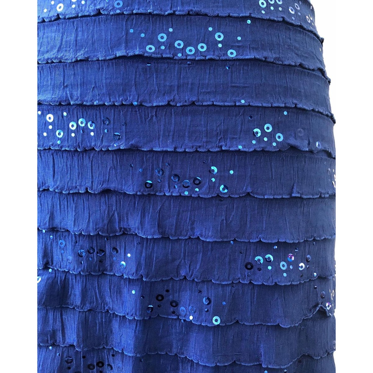 【5】セットアップ｜フラメンコスカート スカート インクブルー(スパンコール付き) フラメンコ衣装 練習