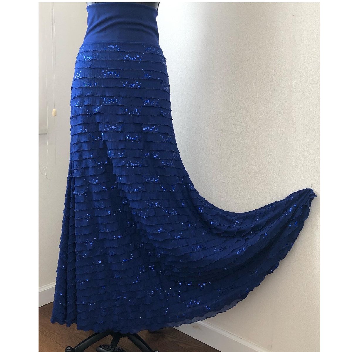 フラメンコスカート フラメンコ 巻きスカート 水玉 ブラック×レッド FMS-1