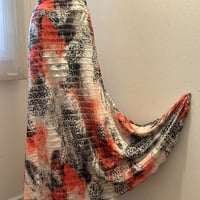 フラメンコファルダ　エキゾチックプリント　フラメンコ　衣装　レッスン フラメンコファルダ エキゾチックプリント フラメンコ 衣装