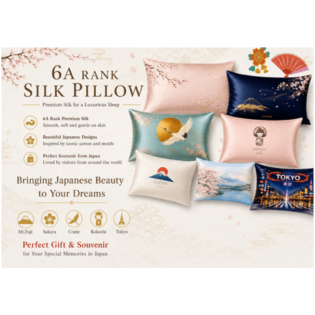 ６Aシルク 100%SILK JAPAN北海道シマエナガ　Shimaenaga Bird