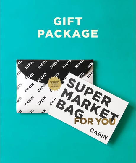 SUPER MARKET BAG [S] / GRAY ギフトパッケージ付き