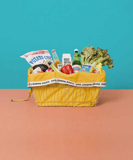 SUPER MARKET BAG [L] /NEON SCARLET ギフトパッケージ付き