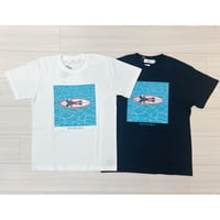 プールONミッキーTEE【 White/ Black】