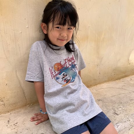 【Kids】Its a surf thing Tシャツ【vanilla/gray】