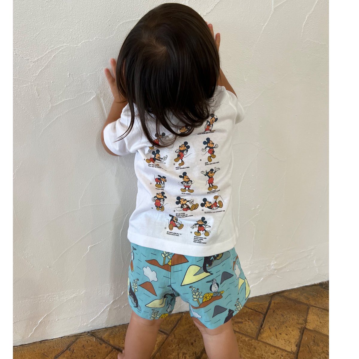 Kids】SUN&FUN 体操ミッキー半袖Tee / White,Pink | LOVALOT