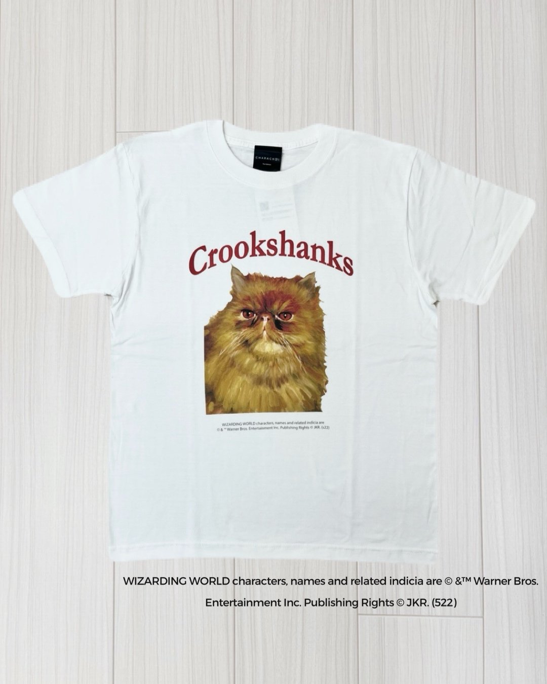 Harry Potter ハリーポッター クルックシャンクス 猫 Tシャツ 半袖 Harry Potter ハリーポッター クルックシャンクス 猫 Tシャツ