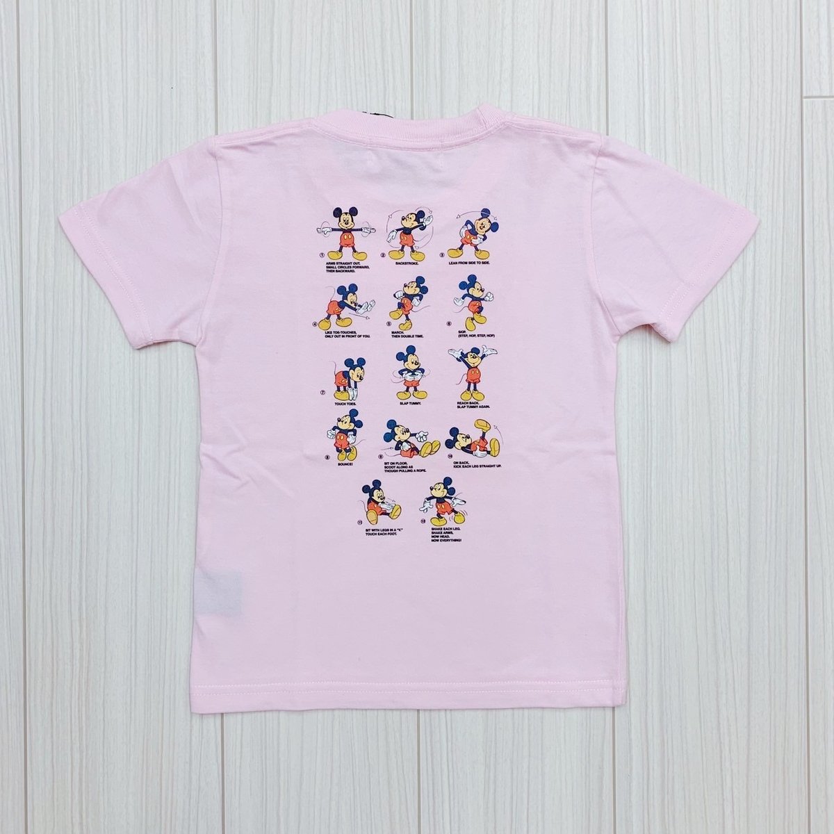 Kids】SUN&FUN 体操ミッキー半袖Tee / White,Pink | LOVALOT