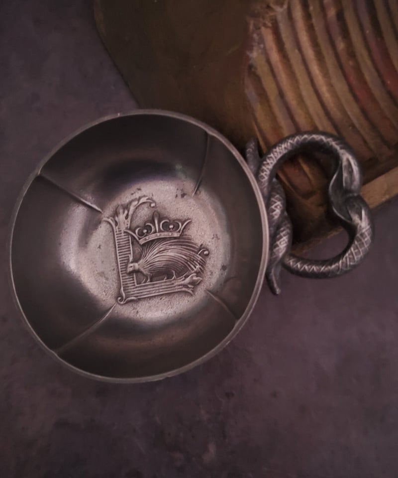 ルイ12世紋章のワインテイスティングカップ ヴィンテージ品