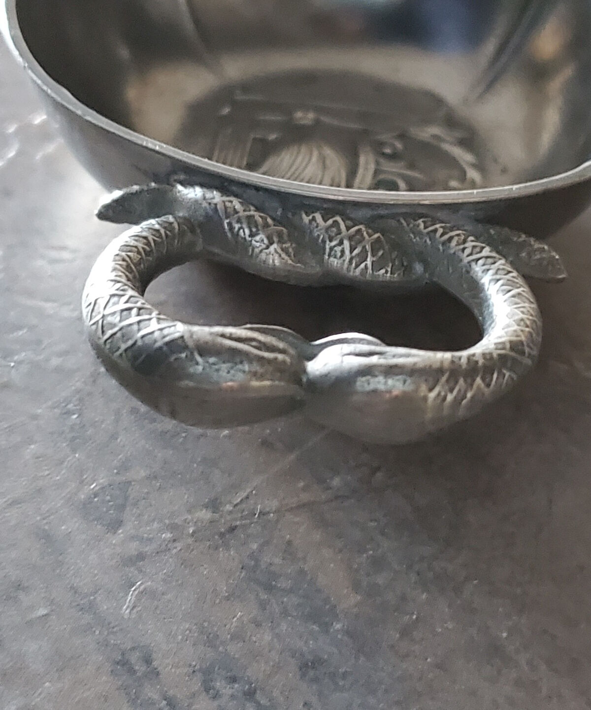 ルイ12世紋章のワインテイスティングカップ ヴィンテージ品