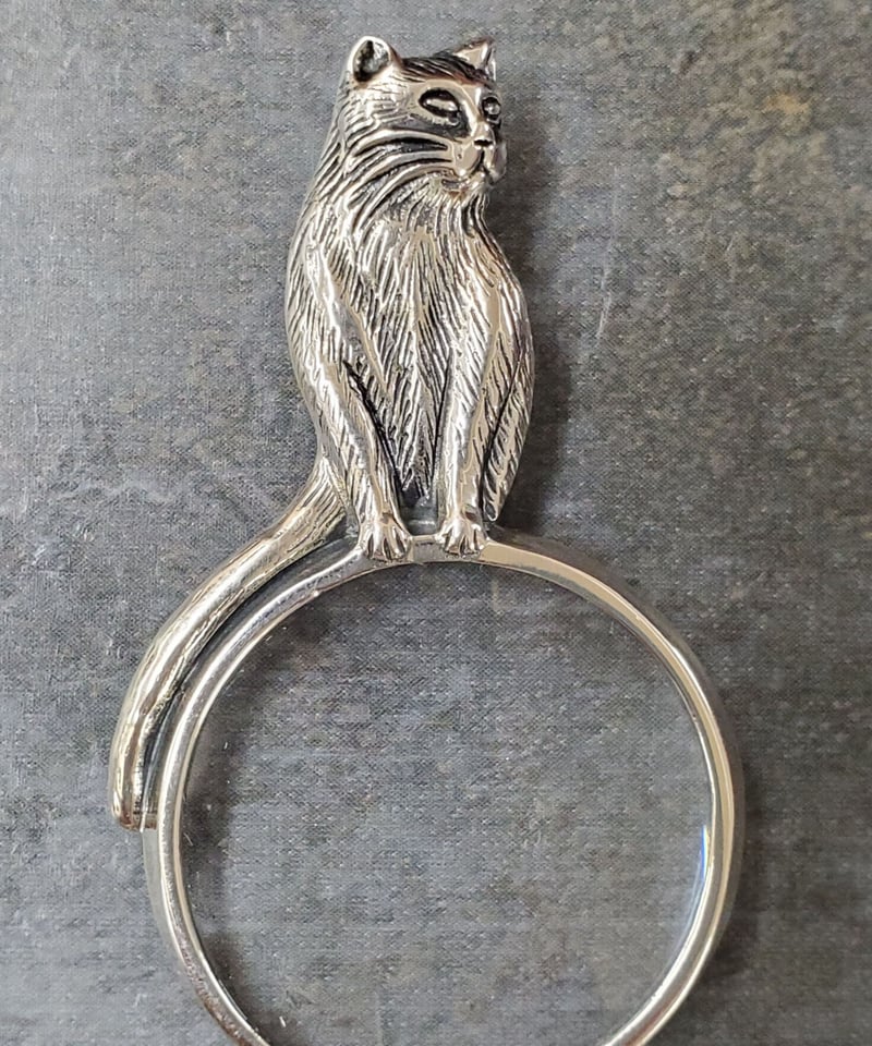 猫のペンダントルーペ ヴィンテージ品 | アンティーク ベルベット Velvet