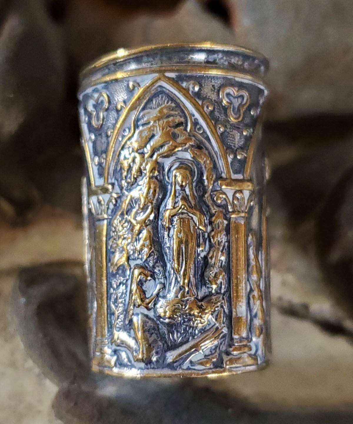 ロザリオケース ルルドの聖母 アンティーク品 | アンティーク