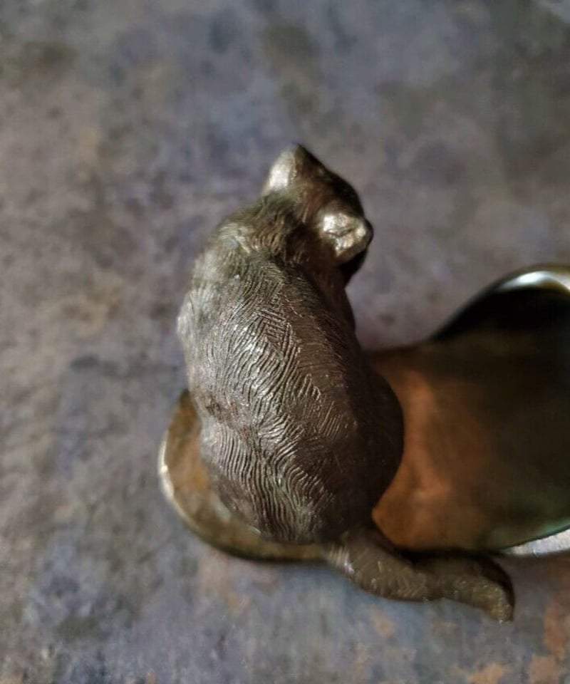 ネコとネズミのペーパーウェイト アンティーク品 | アンティーク