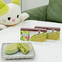 【9648】抹茶(まっちゃ)をたっぷり楽(たの)しむことができるデザート(dessert)！クリスピーサンド(Crispy Sandwich)「抹茶(まっちゃ)アンサンブル」