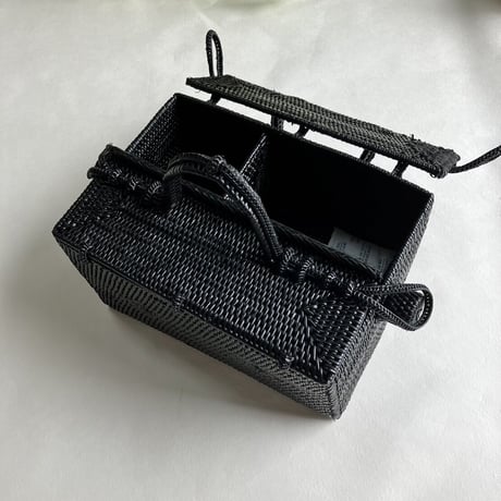 小物入れバスケット　ブラック（S）