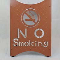 デザイン看板　小　NO Smoking　カラー：ブラウン＆ホワイト