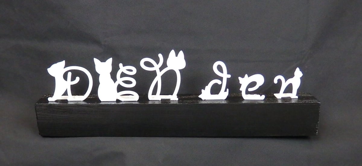 ゆこの⭐︎アルファベットネコ 切り絵クリエイター KEN アルファベットねこアクリル